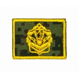 Collar tabs of Engineers, on velcro, garrison, Digital Flora background, embroided
