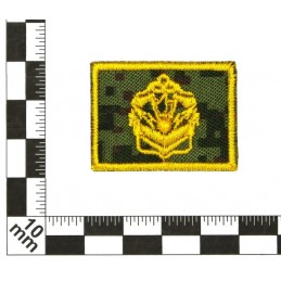 Collar tabs of Engineers, on velcro, garrison, Digital Flora background, embroided