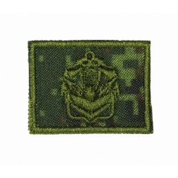 Collar tabs of Engineers, on velcro, field, Digital Flora background, embroided