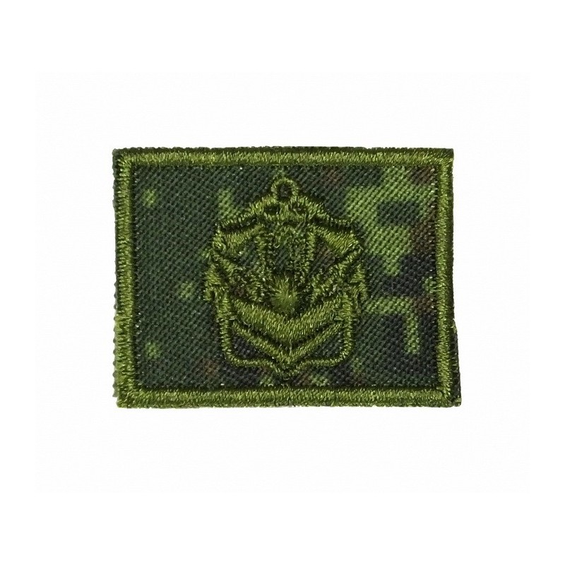 Collar tabs of Engineers, on velcro, field, Digital Flora background, embroided