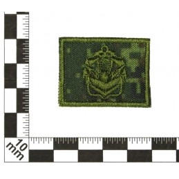 Collar tabs of Engineers, on velcro, field, Digital Flora background, embroided