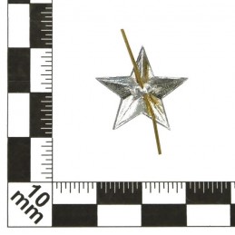 Large stars on the epaulets, senior officers, modern, silver