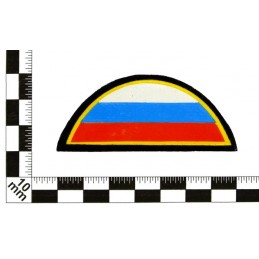 Patch on the sleeve - arc with flag, with velcro