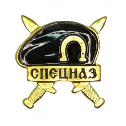 Badge to beret of...
