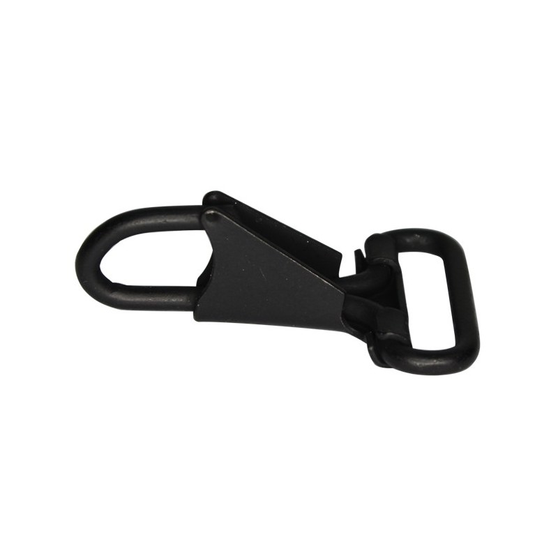 Snap hook, black, 25 mm, DIYS