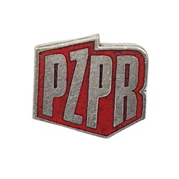 Metalowa wpinka z logo...