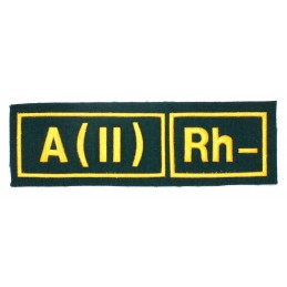 A (II) RH- tab, green