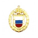 Korpusówka "FSO", z kolorową flagą - złota